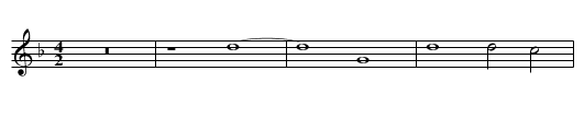 Missa Fratres Ego Enim Accepi First Section Benedictus - staff notation