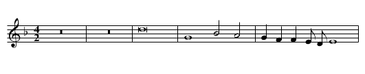 Missa Gabriel Archangelus Agnus II - staff notation