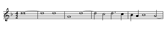 Missa Gabriel Archangelus Hosanna Sanctus - staff notation