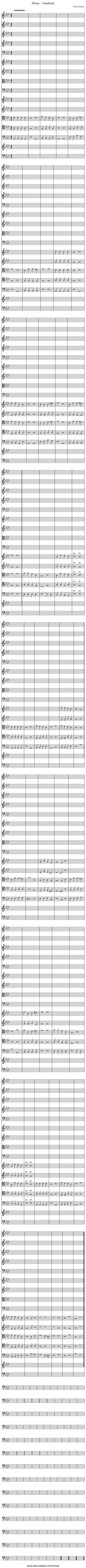 Missa – Graduale - staff notation