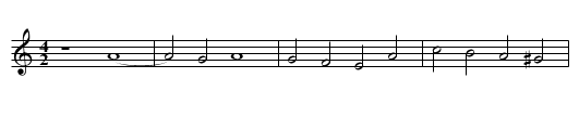 Missa In duplicibus minoribus (I) Agnus - staff notation