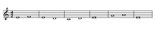Missa In duplicibus minoribus (II) B.Hosanna Benedictus - staff notation