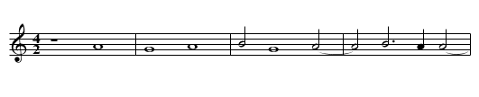 Missa In duplicibus minoribus (II) Qui cum Patre Credo - staff notation