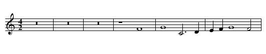 Missa In festis Apostolorum (I) Amen Gloria - staff notation