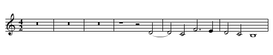 Missa In festis Apostolorum (I) Benedictus - staff notation