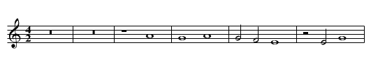 Missa In festis Apostolorum (I) Et incarnatus Credo - staff notation