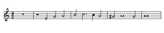 Missa In festis Apostolorum (I) First Section Credo - staff notation