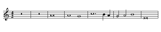 Missa In illo tempore First Section Credo - staff notation