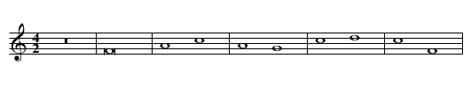 Missa In majoribus duplicibus Agnus I - staff notation