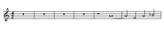 Missa In majoribus duplicibus Crucifixus Credo - staff notation