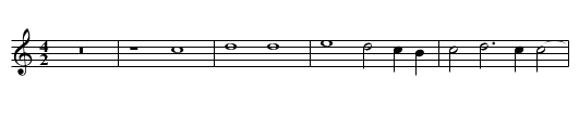 Missa In minoribus duplicibus Agnus I - staff notation
