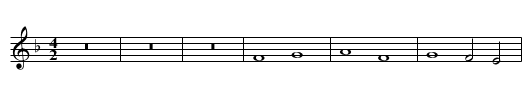 Missa In semidupl. maj. (I) Kyrie - staff notation