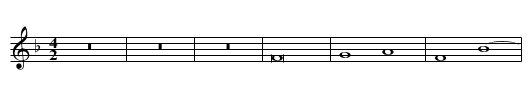 Missa In semidupl. maj. (II) Agnus - staff notation