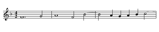 Missa In semidupl. maj. (II) First Section Gloria - staff notation
