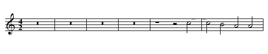 Missa In te Domine speravi (1593-4) Et in Spiritum Credo - staff notation