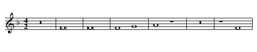Missa Inviolata Agnus II - staff notation
