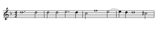Missa Io mi son giovinetta (1570) First Section Gloria - staff notation