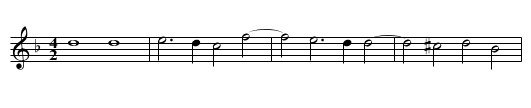 Missa Io mi son giovinetta (1570) First Section Sanctus - staff notation