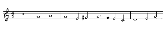 Missa Iste confessor Agnus II - staff notation