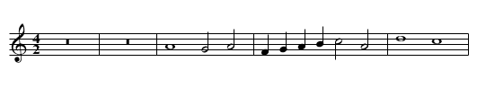 Missa Jesu Nostra Redemptio First Section Benedictus - staff notation