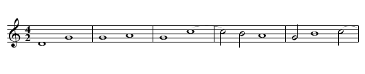 Missa Lauda Sion First Section Benedictus - staff notation
