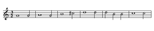 Missa Lauda Sion Quoniam Gloria - staff notation