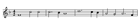 Missa Laudate Dominum First Section Kyrie - staff notation