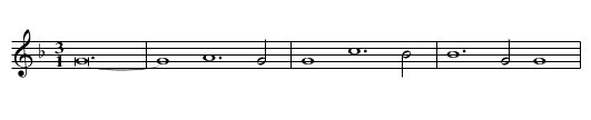 Missa L'homme arm&eacute; / Kyrie - staff notation