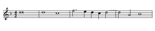 Missa Memor esto First Section Credo - staff notation