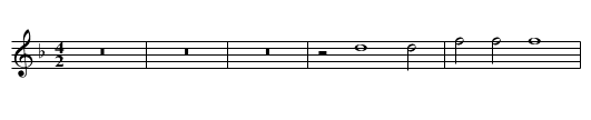 Missa Nasce la gioia mia Et in Spiritum Credo - staff notation
