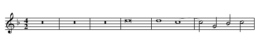 Missa Nigra sum Crucifixus Credo - staff notation