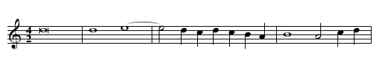 Missa O admirabile commercium First Section Benedictus - staff notation