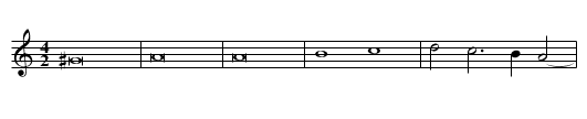 Missa O magnum mysterium First Section Credo - staff notation