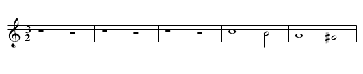 Missa O magnum mysterium First Section Kyrie II - staff notation