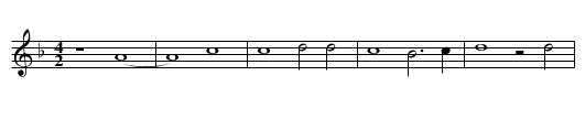 Missa O Rex gloriae First Section Credo - staff notation