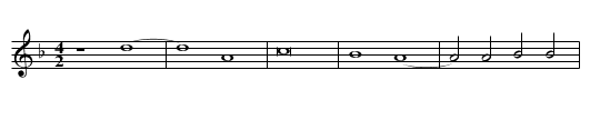 Missa O Rex gloriae Gloria - staff notation