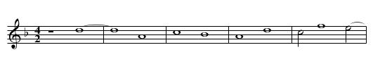 Missa O Rex gloriae Kyrie - staff notation