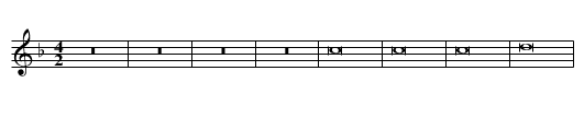 Missa O sacrum convivium First Section Sanctus - staff notation