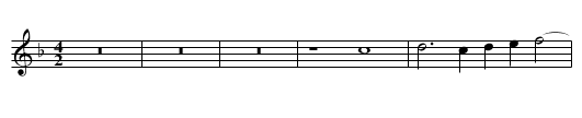 Missa O sacrum convivium Kyrie II - staff notation