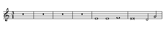 Missa Pange lingua / Kyrie - staff notation