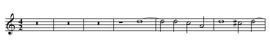 Missa Panis quem ego dabo First Section Sanctus - staff notation