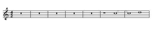 Missa Pater noster Agnus II - staff notation