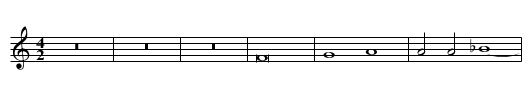 Missa Pater noster Benedictus - staff notation
