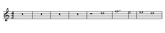 Missa Pater noster Et iterum Credo - staff notation