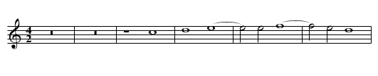 Missa Pater noster Kyrie - staff notation