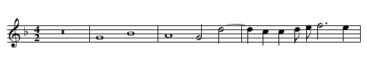 Missa Primi toni First Section Benedictus - staff notation