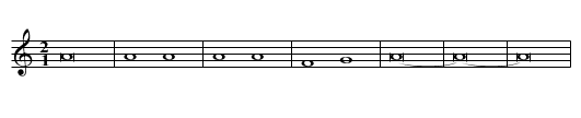 Missa Pro Defunctis / Agnus Dei - staff notation