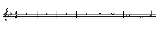 Missa Qual e il piu grande'amore Agnus II - staff notation