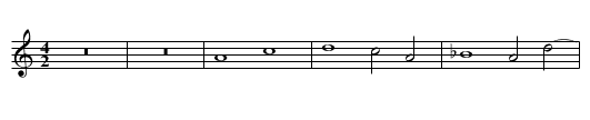 Missa Quam pulchra es Hosanna Benedictus - staff notation
