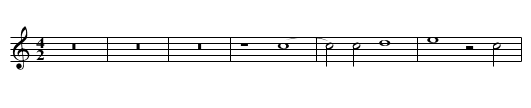 Missa Quam pulchra es Kyrie - staff notation